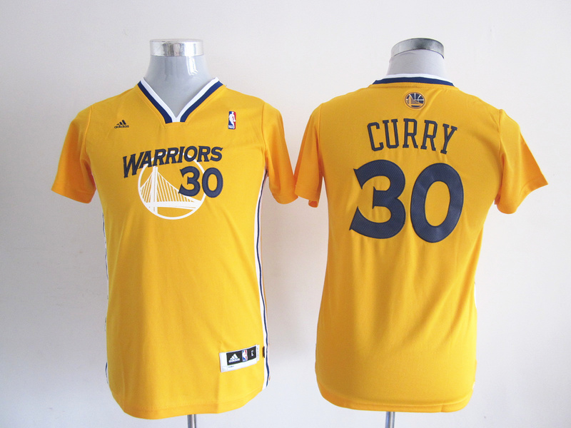  NBA Kids 2013 New Style Golden State Warriors 30 Stephen Curry Swingman Youth Alternate Yellow Jersey